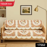 Elegant Floral Sofa Protector Runner